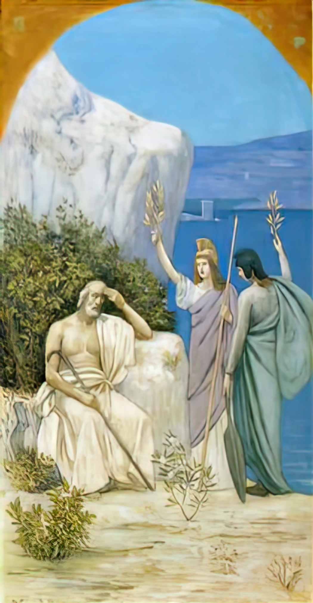 Pierre Puvis de Chavannes homer epic poetry Art A4 Photo Print
