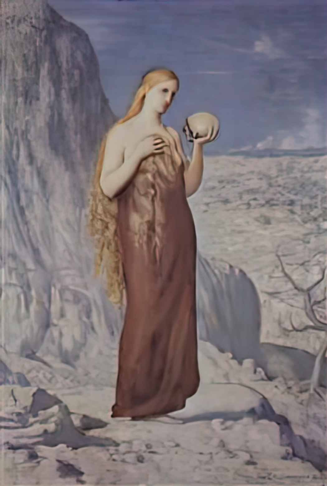 Pierre Puvis de Chavannes mary magdalene in the desert Art A4 Photo Print