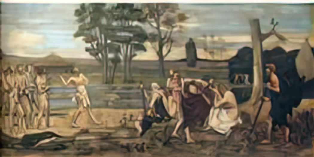 Pierre Puvis de Chavannes patriotic games Art A4 Photo Print