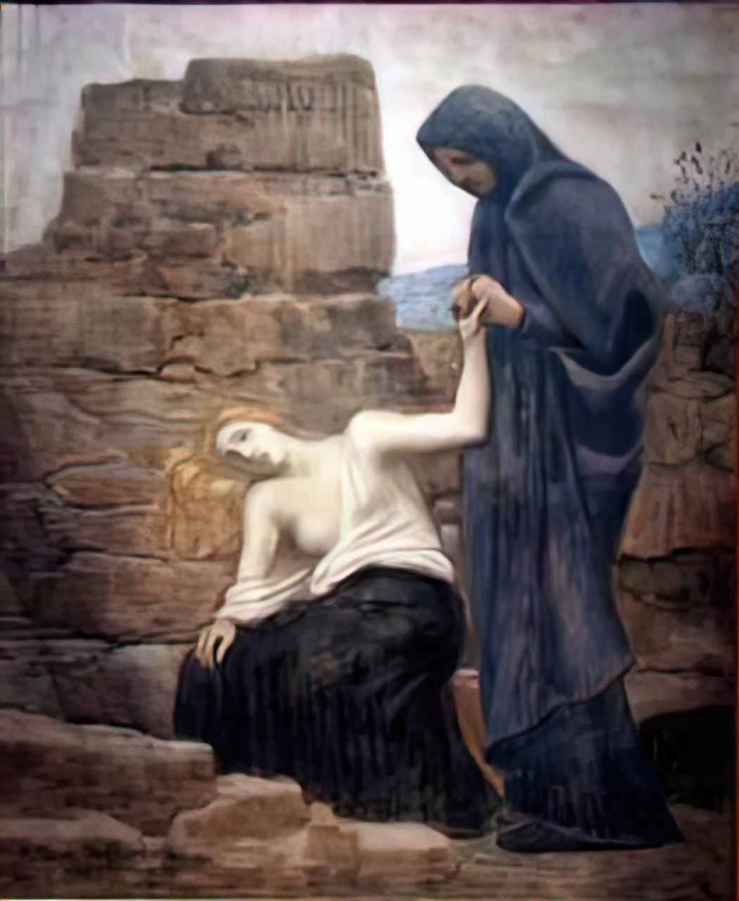 Pierre Puvis de Chavannes pity 1887 Art A4 Photo Print