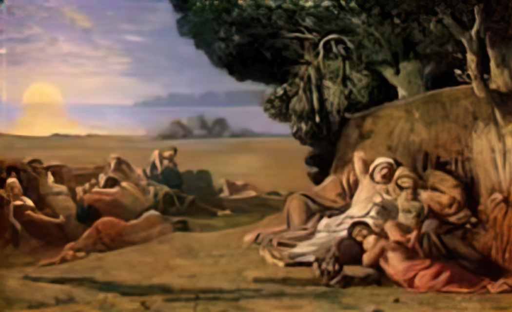 Pierre Puvis de Chavannes sleeping Art A4 Photo Print