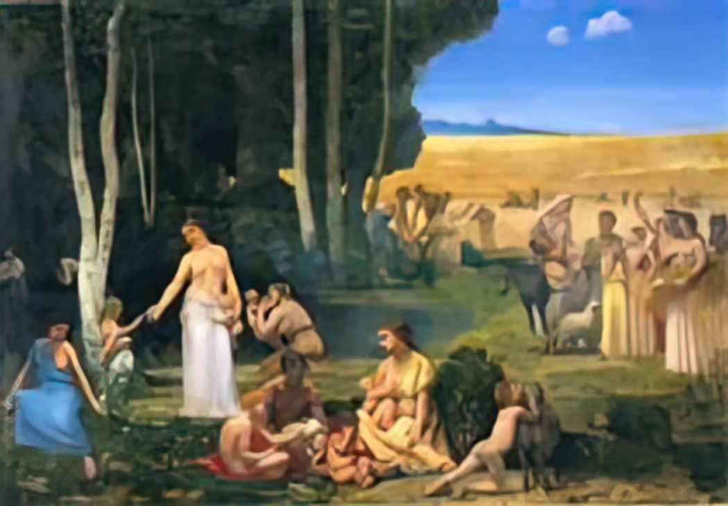 Pierre Puvis de Chavannes summer Art A4 Photo Print