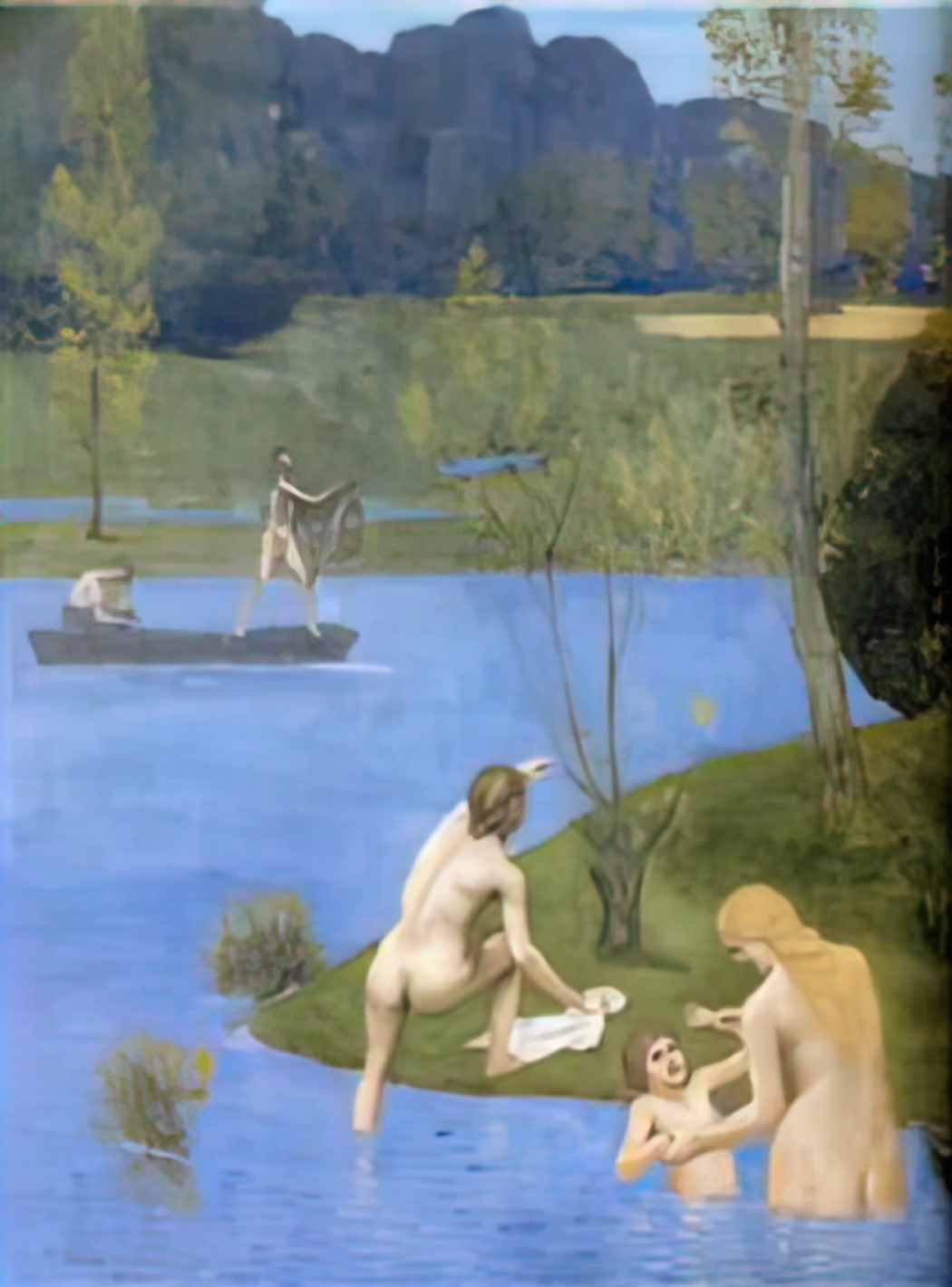 Pierre Puvis de Chavannes summer detail Art A4 Photo Print