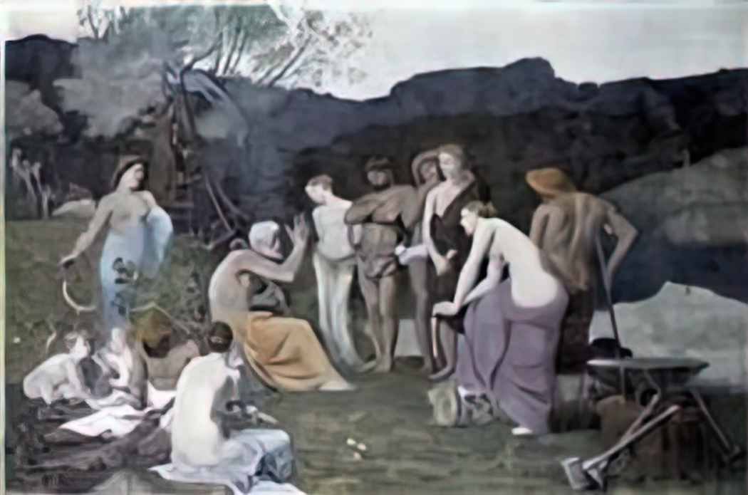 Pierre Puvis de Chavannes the rest Art A4 Photo Print