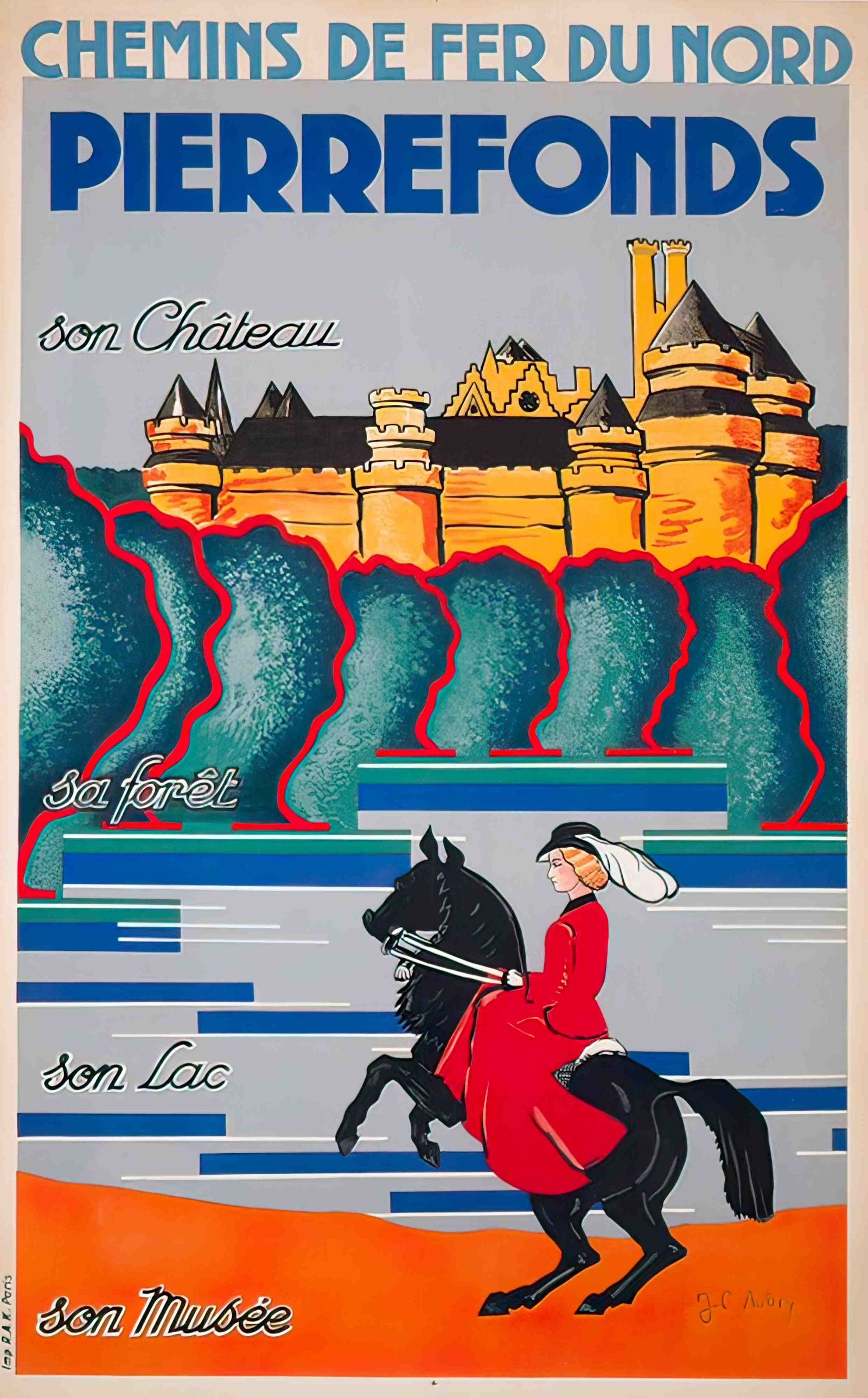 PierrefondsChevalA Advert A4 Photo Print