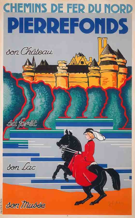 PierrefondsChevalA Vintage Advert A4 Photo Print