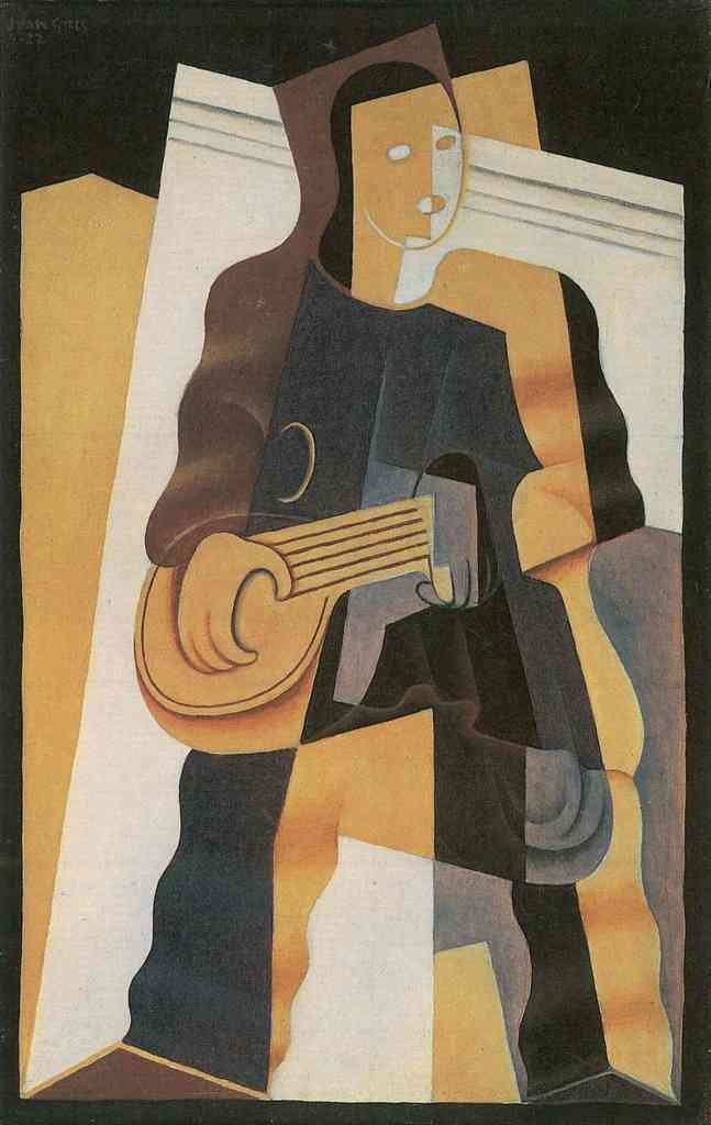 Pierrot 2 Juan Gris Abstract Art A4 Photo Print