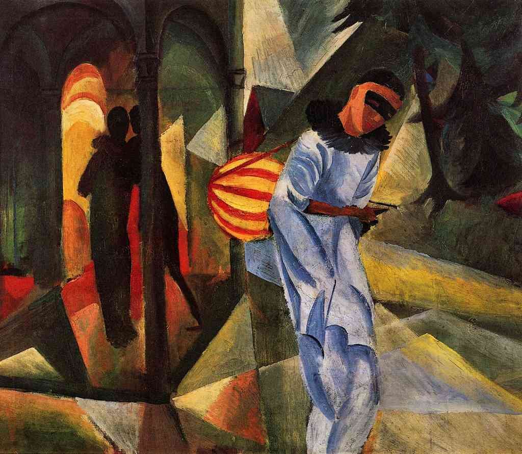 Pierrot August Macke Expressionism A4 Photo Print