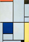 Piet Mondrian Tableau I Komposition mit Rot Schwarz Blau und Gel MeisterDrucke 680837 A4 Photo Print