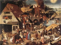 Pieter Brueghel the Younger breughel proverbs 2 Art A4 Photo Print