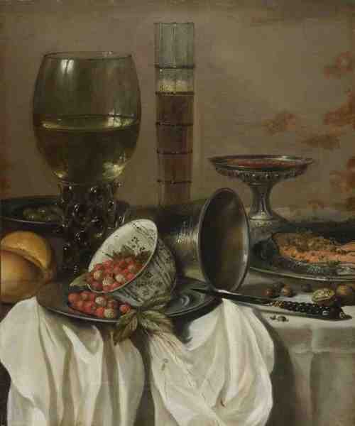 Pieter Claesz Still Life With Drinking Vessels A4 Photo Print