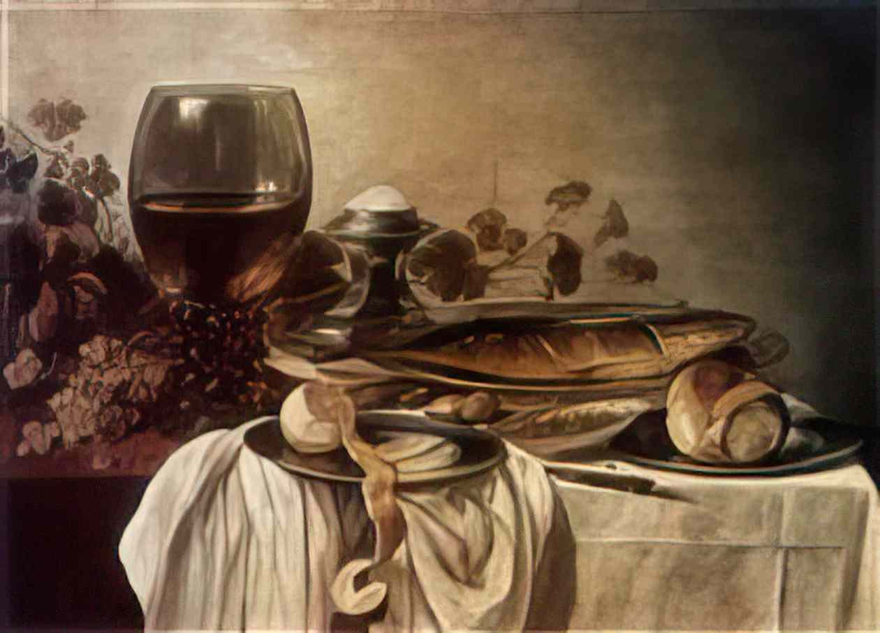 Pieter Claesz breakfast piece 1646 1646 Art A4 Photo Print