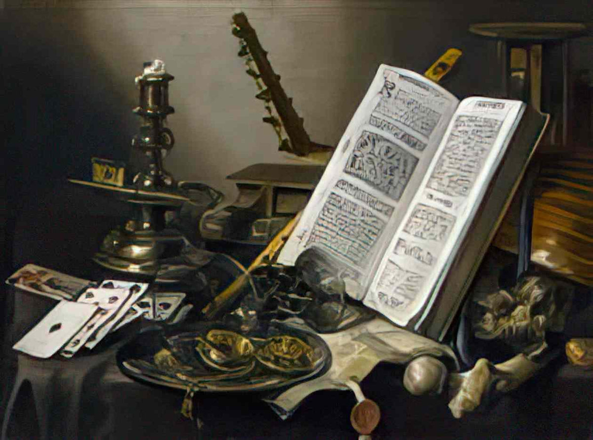 Pieter Claesz vanitas still life 1660 Art A4 Photo Print