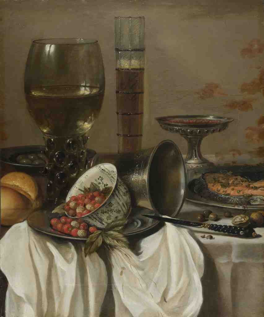 Pieter Claesz. Still Life with Drinking Vessels A4 Photo Print