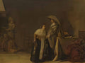 Pieter Codde a lady and a cavalier Art A4 Photo Print