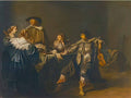 Pieter Codde an elegant company making music in an interior Art A4 Photo Print