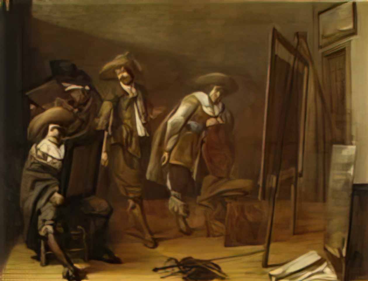 Pieter Codde art lovers in a painter s studio 1630 Art A4 Photo Print