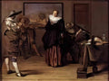 Pieter Codde the dancing lesson 1627 Art A4 Photo Print
