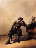 Pieter Codde young scholar in his study melancholy 1630 Art A4 Photo Print