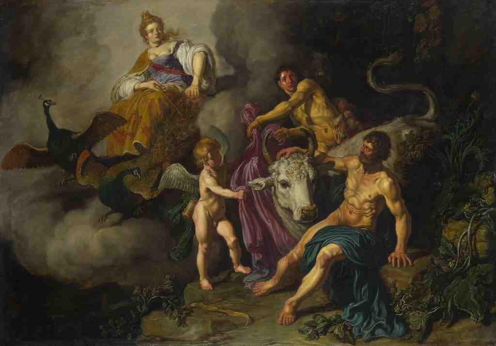 Pieter Lastman Juno discovering Jupiter with Io A4 Photo Print