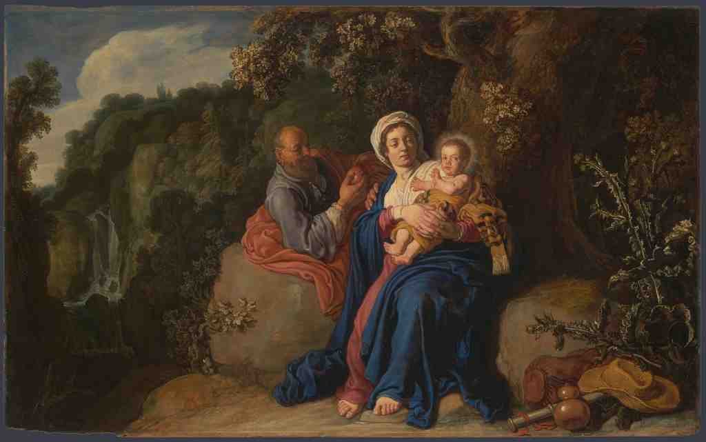 Pieter Lastman The Rest on the Flight into Egypt A4 Photo Print