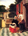 Pieter de Hooch Hooch de Mistress Servant A4 Photo Print
