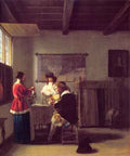 Pieter de Hooch The Visit A4 Photo Print