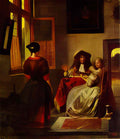 Pieter de Hooch concert Art A4 Photo Print