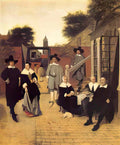 Pieter de Hooch dutch family Art A4 Photo Print