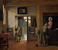 Pieter de Hooch the bedroom Art A4 Photo Print