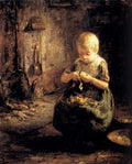 Pieters Evert A Child Peeling Potatoes A4 Photo Print