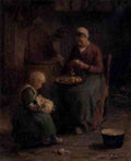 Pieters Evert Mother And Daughter A4 Photo Print