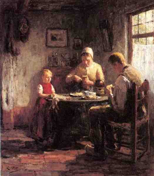 Pieters Evert The Afternoon Meal A4 Photo Print