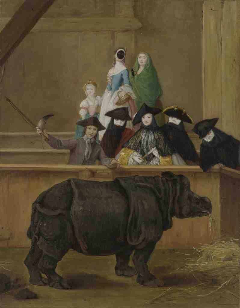 Pietro Longhi Exhibition of a Rhinoceros at Venice A4 Photo Print