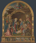Pietro Orioli The Nativity with Saints Altarpiece A4 Photo Print