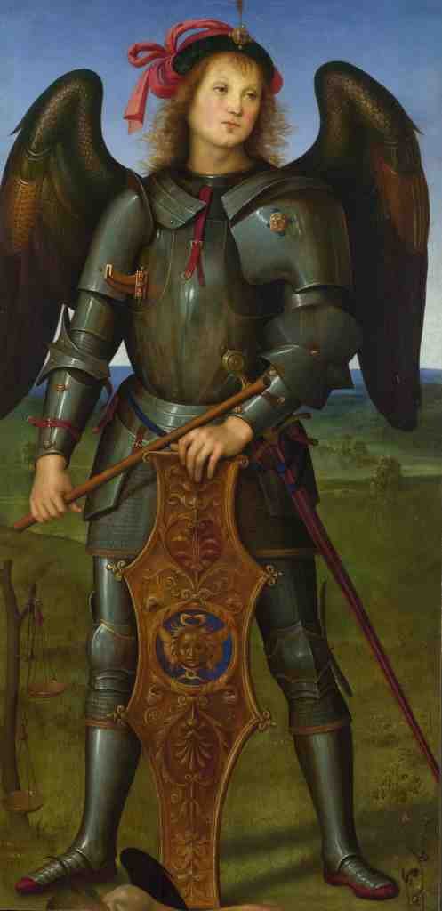 Pietro Perugino The Archangel Michael A4 Photo Print