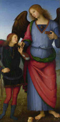 Pietro Perugino The Archangel Raphael with Tobias A4 Photo Print