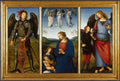 Pietro Perugino Three Panels from an Altarpiece, Certosa A4 Photo Print