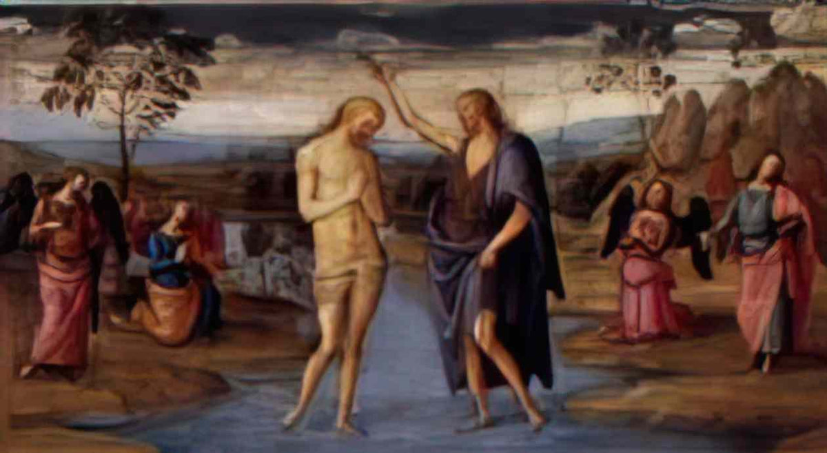 Pietro Perugino baptism of christ 1507 Art A4 Photo Print