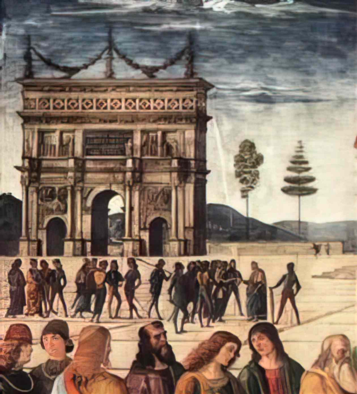 Pietro Perugino christ handing the keys to st peter detail 2 Art A4 Photo Print
