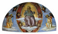 Pietro Perugino lord in glory with angels annunciation Art A4 Photo Print