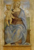 Pietro Perugino madonna with child oratory of annunciation Art A4 Photo Print