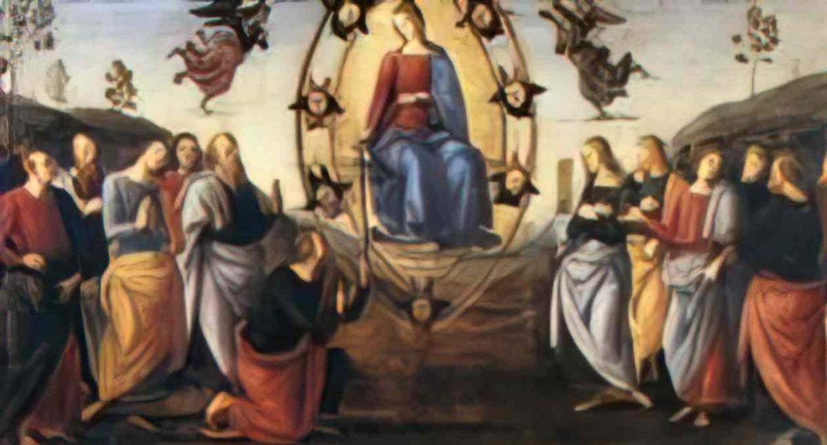 Pietro Perugino pala di fano assumption Art A4 Photo Print