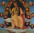 Pietro Perugino pala di sant agostino lord blessing 1523 Art A4 Photo Print