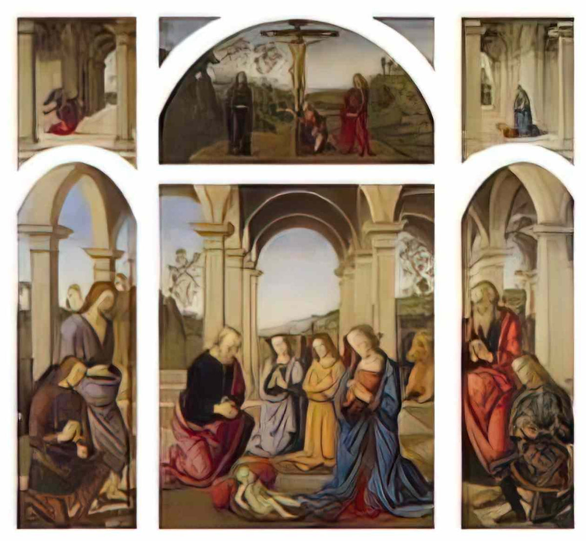 Pietro Perugino polyptych albani torlonia Art A4 Photo Print