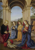 Pietro Perugino polyptych albani torlonia particular detail Art A4 Photo Print