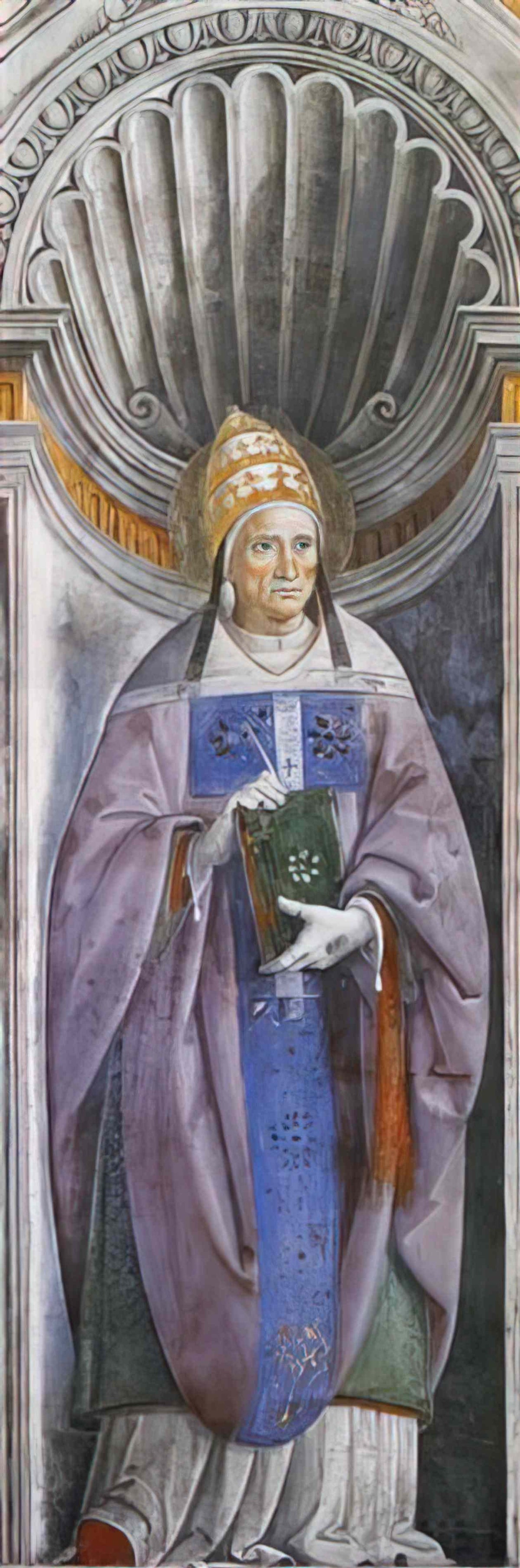 Pietro Perugino pope antero 1483 Art A4 Photo Print