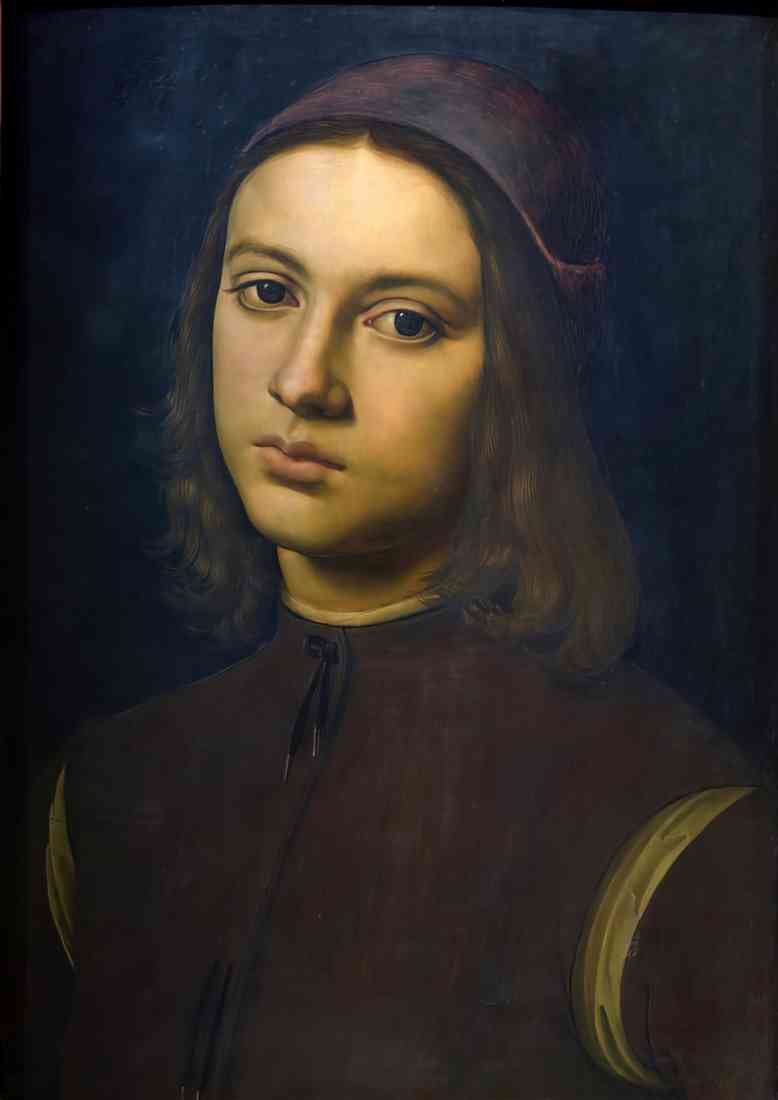 Pietro Perugino portrait of a young man A4 Photo Print