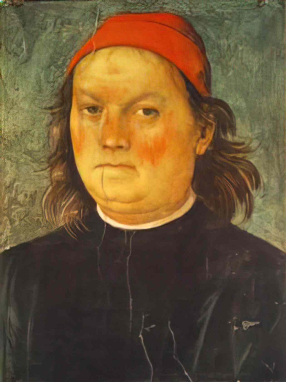 Pietro Perugino self portrait 1500 Art A4 Photo Print