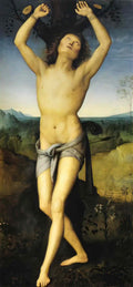 Pietro Perugino st sebastian 1490 Art A4 Photo Print